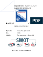 Bài Tập Cá Nhân QTH Phân Tích Swot B N Thân