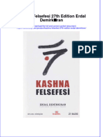 PDF of Kashna Felsefesi 27Th Edition Erdal Demirkiran Full Chapter Ebook