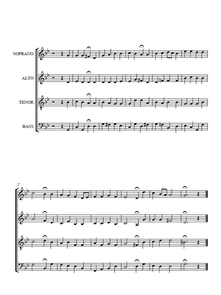 Choral Sheet Music Guide | PDF
