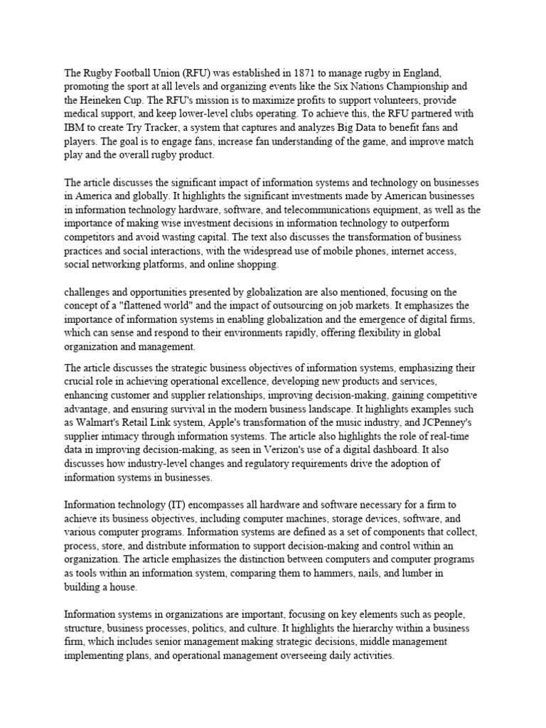 Tsi Summary Pdf Information System Information