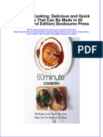 Full Ebook of 60 Minute Cooking Delicious and Quick Recipes That Can Be Made in 60 Minutes 2Nd Edition Booksumo Press Online PDF All Chapter