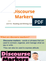 LCC112 Discourse Markers