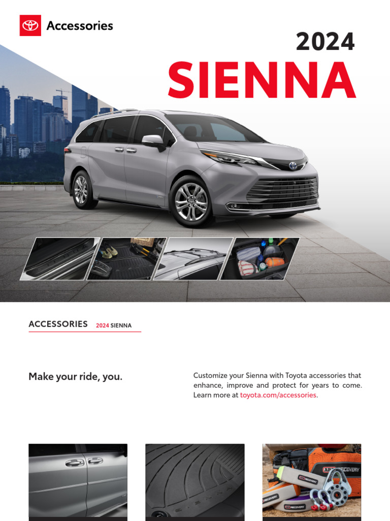 MY24 Sienna Accessory Ebrochure | PDF | Vehicles | Motor Vehicle