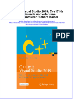 PDF of C Mit Visual Studio 2019 C17 Fur Studierende Und Erfahrene Programmierer Richard Kaiser Full Chapter Ebook