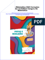 Download pdf of Canguru De Matematica 2020 Correcoes Comentadas 1St Edition Canguru De Matematica full chapter ebook 