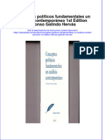 Full Download Conceptos Politicos Fundamentales Un Analisis Contemporaneo 1St Edition Alfonso Galindo Hervas Online Full Chapter PDF