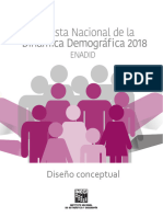 Encuesta Nacional de La Dinámica Demográfica (ENADID) 2018. Diseño Conceptual