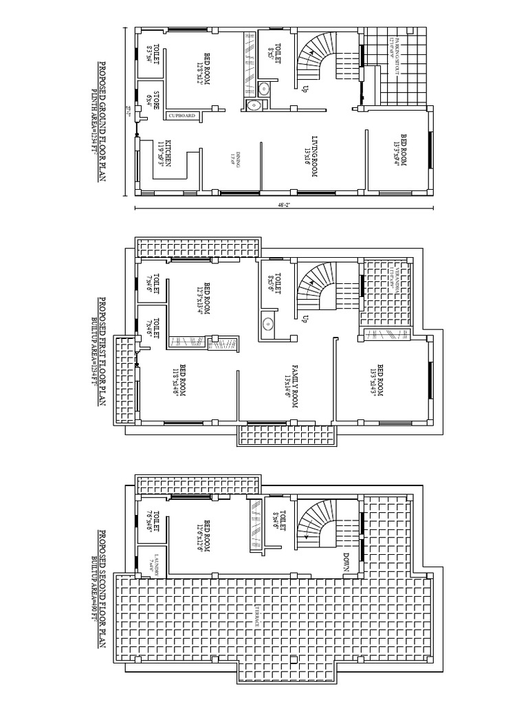House Plan for 2bhk | PDF
