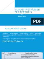 Penyusunan Instrumen Tes Tertulis