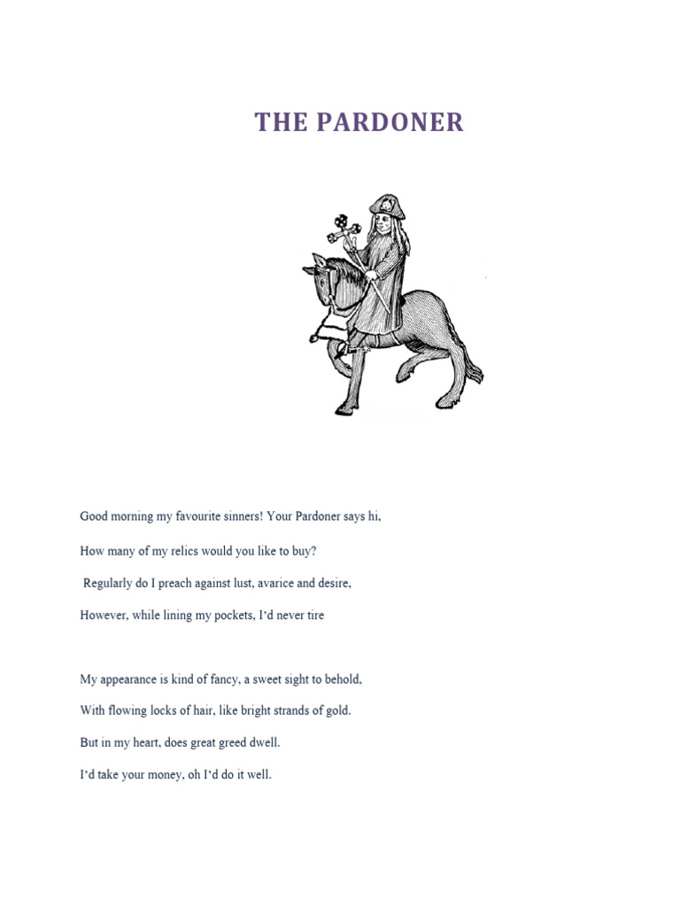 The pardoner poem canterbury tales pdf