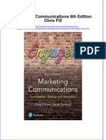 Full Ebook of Marketing Communications 8Th Edition Chris Fill Online PDF All Chapter