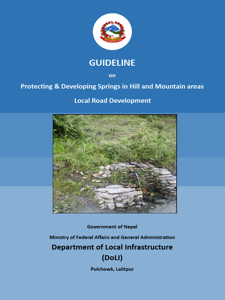 Springs Management in Road Development | PDF | Groundwater | Aquifer