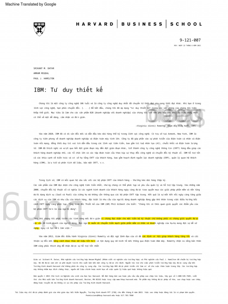 IBM Design Thingking - Gtrans | PDF