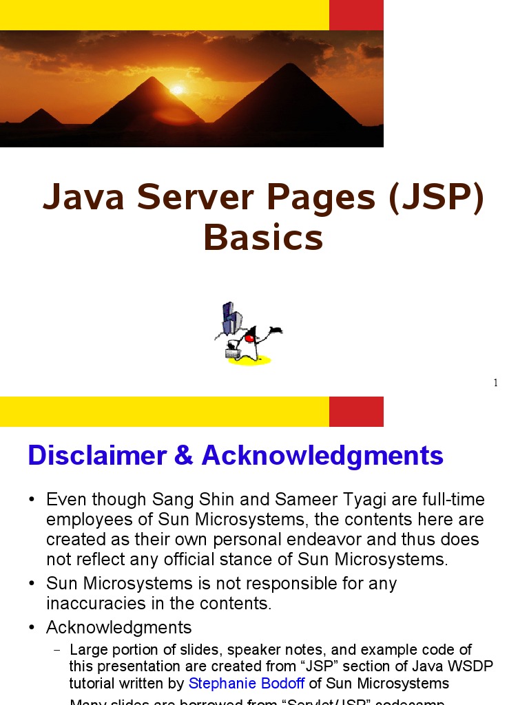 JSP Basics - Tutorial Presentation | PDF