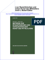 PDF of Beitrage Zur Byzantinischen Und Osteuropaischen Kunst Des Mittelalters Heinrich L Nickel Editor Full Chapter Ebook
