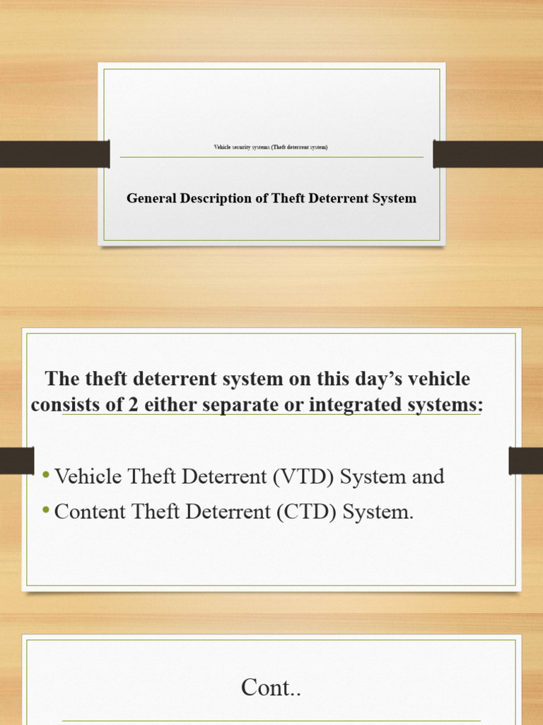 Vehicle Theft Deterrent Systems Explained Pdf Security Alarm Photo Inspiration
