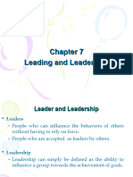 Leading and Leadership