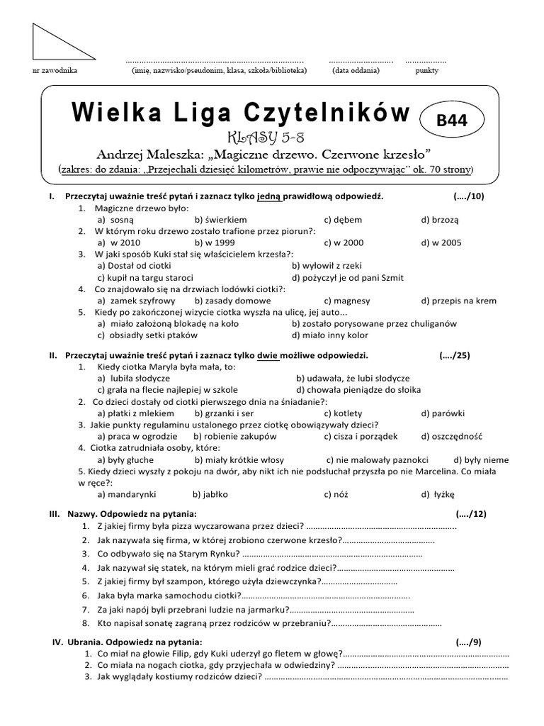 Czerwone Krzesło Magiczne Drzewo Test