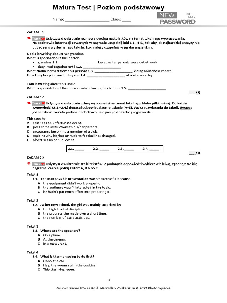 New password b1 matura test pp pdf pollution self esteem
