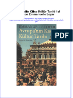 Full Download Avrupa Nin Kisa Kultur Tarihi 1St Edition Emmanuelle Loyer Online Full Chapter PDF