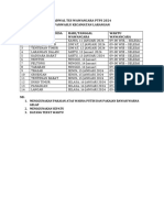 Jadwal Tes Wawancara PTPS 2024