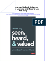 Download full ebook of Seen Heard And Valued Universal Design For Learning And Beyond Lee Ann Jung online pdf all chapter docx 