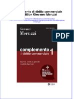 PDF of Complemento Di Diritto Commerciale 3Rd Edition Giovanni Meruzzi Full Chapter Ebook