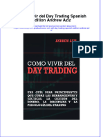 PDF of Como Vivir Del Day Trading Spanish Edition Andrew Aziz Full Chapter Ebook