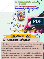 11 Tema - Categorías Gramaticales Variables - El ADJETIVO