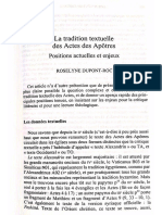DUPONT-ROC 2005 La tradition textuelle des Actes des Apôtres