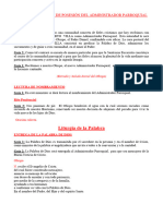 CELEBRACIÓN TOMA DE POSESIÓN DEL ADMINISTRADOR PARROQUIAL