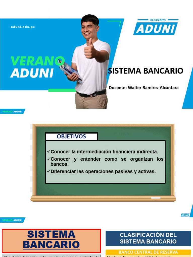 Estructura y Funciones del Sistema Bancario | PDF | Bancos | Dinero