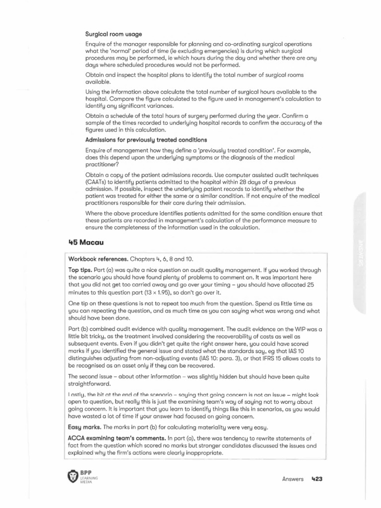 Macau_Answer & Marking Guide | PDF