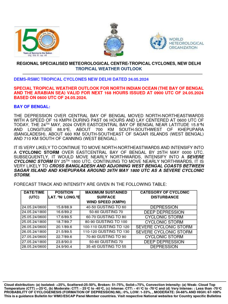 Tropical Weather Outlook | PDF | Cyclone | Tropical Cyclones