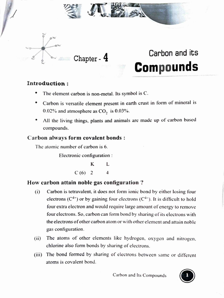 Carbon and Its Compounds | PDF