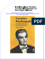 PDF of Lacanci Baslangiclar Klinikten Politikaya Lacanci Psikanaliz 1St Edition Ozgur Ogutcen Full Chapter Ebook