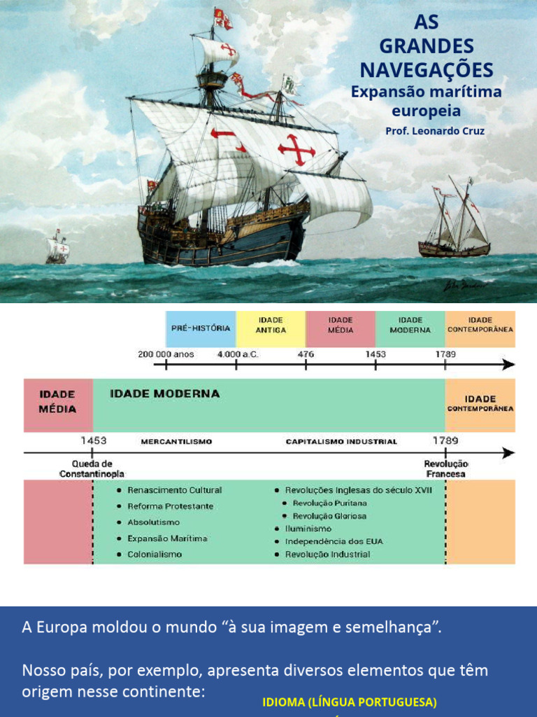 Grandes Navegações: Pioneirismo Português | PDF | Era dos ...