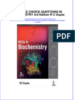 Full Ebook of Multiple Choice Questions in Biochemistry 3Rd Edition R C Gupta Online PDF All Chapter