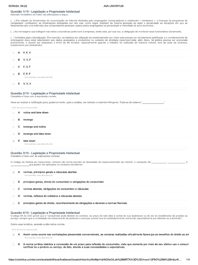 Prova 1 | PDF