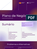 Apresentação de Negócios Plano de Negócios Gradientes Profissionais Violeta Branco Amarelo