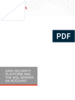 Data Security Platform and The SQL Server Sa Account 10-18-2022