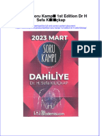 PDF of Dahiliye Soru Kampi 1St Edition DR H Sefa Kilickap Full Chapter Ebook