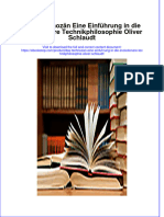 Download pdf of Das Technozan Eine Einfuhrung In Die Evolutionare Technikphilosophie Oliver Schlaudt full chapter ebook 