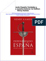 Download pdf of Defendiendo Espana Verdades Y Leyendas De Nuestra Historia 1St Edition Henry Kamen full chapter ebook 