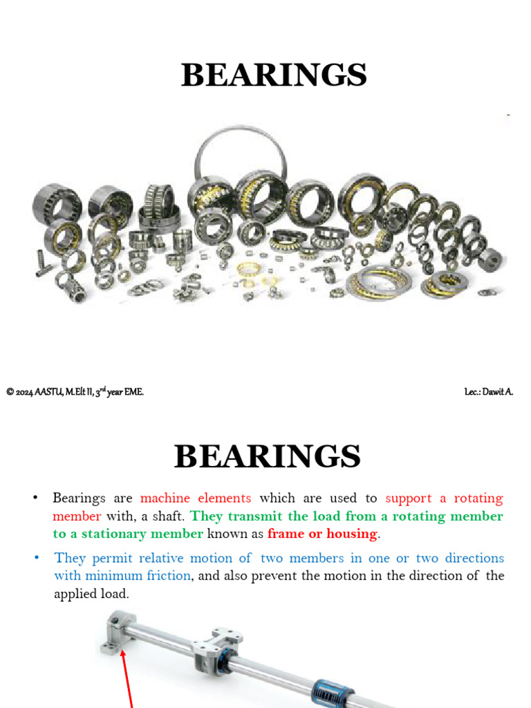 Bearings Pdf Bearing Mechanical Mechanical Engineering
