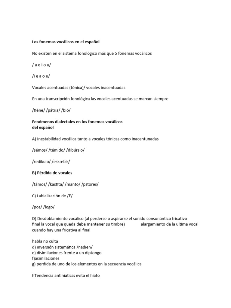 Fonema | PDF | Artes del Lenguaje y Comunicación | Estudios de idiomas ...