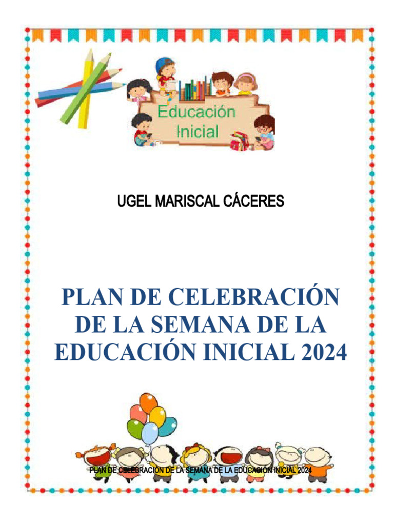Celebración Semana Educación Inicial 2024 | PDF | Educación de la ...