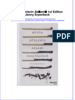 full download Butun Gunlerin Aksami 1St Edition Jenny Erpenbeck online full chapter pdf 