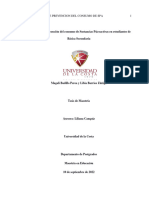 Estrategias de Prevención Del Consumo de Sustancias Psicoactivas en Estudiantes De