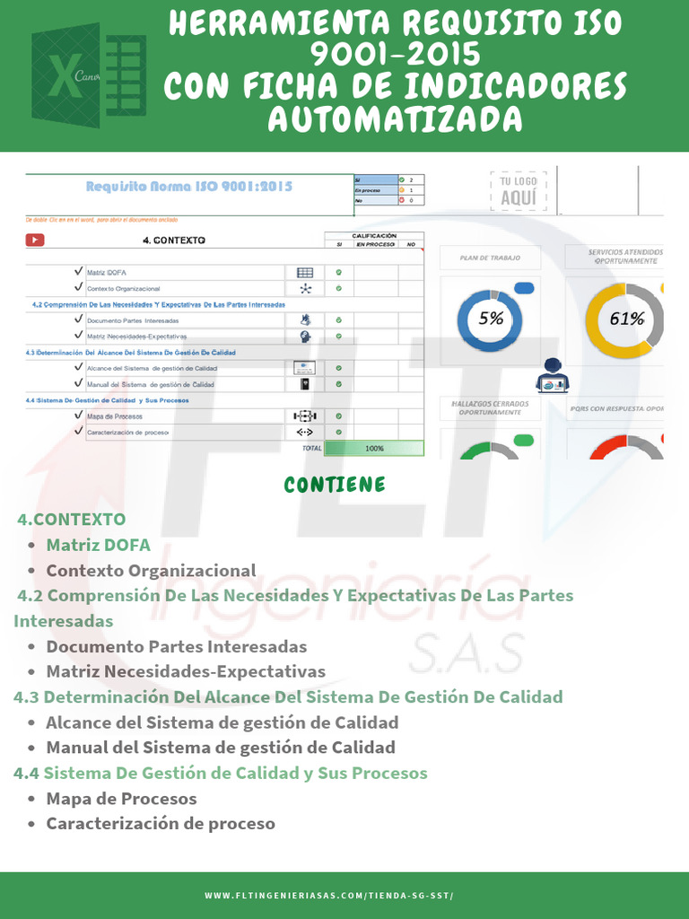 Herramienta Excel Iso 9001 De. 2015 | PDF | Auditoría | Sistema de ...